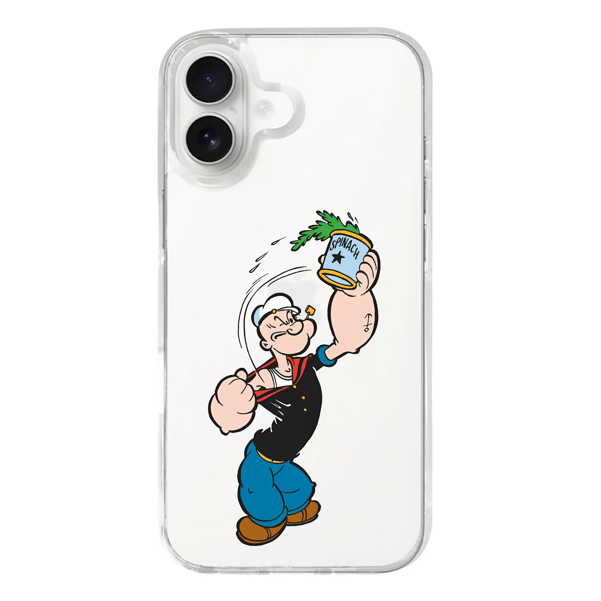 ポパイ グッズ ポパイ - iPhone 17シリーズ 透明スマホケース – 薄型・耐衝撃・精密フィット保護カバー